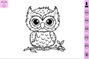 Baby Owl Svg Animal Svg