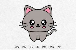 Cute Cat SVG Design, Baby Animal Svg