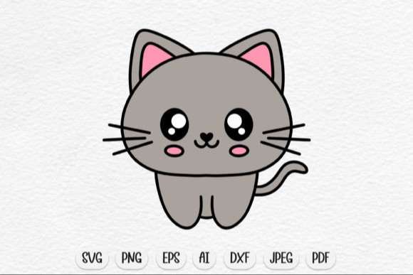 Cute Cat SVG Design, Baby Animal Svg