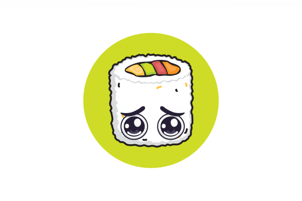 Sushi Kawaii Rice Roll Food Svg