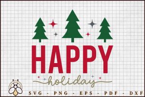 Happy Holiday Svg Design