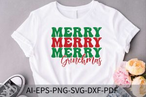 Merry Grinchmas, Christmas SVG Cut File