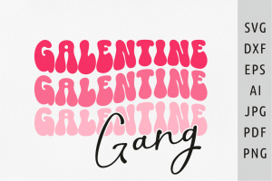 Galentine Gang Svg Bestie Valentine Svg