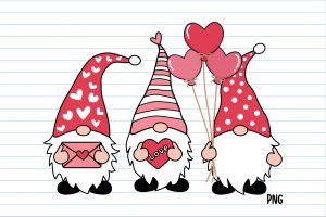 Gnome Valentine Svg, Gnome Love Clipart