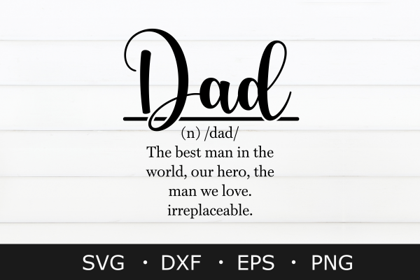 Dad Definition Svg, Father's Day Svg