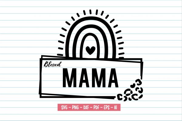 Mama SVG, Mother's Day SVG, Mama Leopard