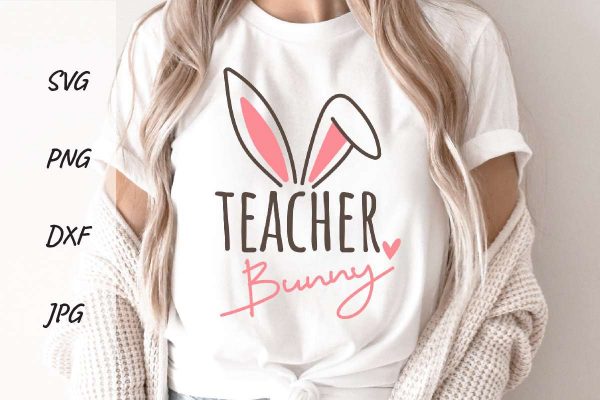 Hoppy Teacher Easter Svg Sublimation Png