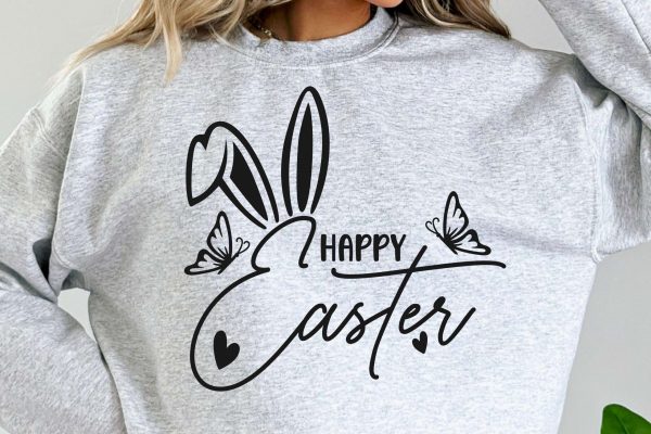Happy Easter SVG, Easter Bunny Svg Files