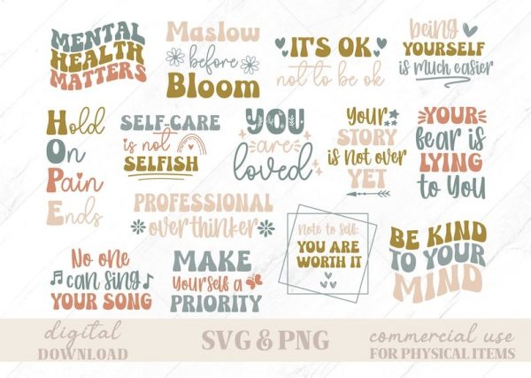 Mental Health svg, Motivational svg, Self Love svg, Positive Quote svg, Affirmation svg, Awareness svg, Coffee Mug svg, Mental Health png