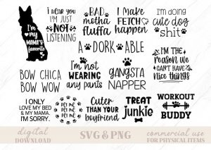 Dog svg Bundle, Dog Lover svg, Dog Quote svg, Dog Bundle svg, Fur Mom svg, Funny Dog svg, Dog Mama svg, Animal Lover svg, Dog Bandana svg