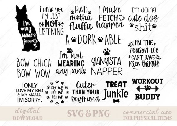 Dog svg Bundle, Dog Lover svg, Dog Quote svg, Dog Bundle svg, Fur Mom svg, Funny Dog svg, Dog Mama svg, Animal Lover svg, Dog Bandana svg