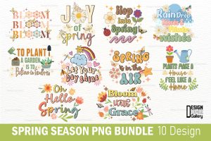 Spring Season Bundle PNG Sublimation