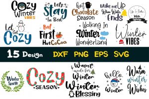 Winter Cozy Season Bundle SVG 15 Design