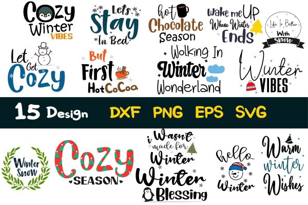 Winter Cozy Season Bundle SVG 15 Design