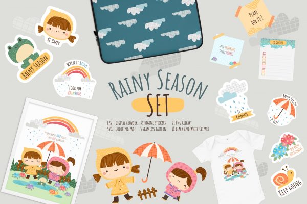 Rainy Season Design Bundle