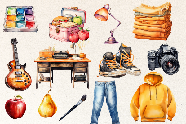 Back to School Bundle Watercolor