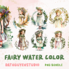 Little Fairy Watercolor Clipart Bundle