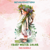 Little Fairy Watercolor Clipart Bundle