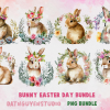 Bunny Bundle Easter Day, PNG Bundle
