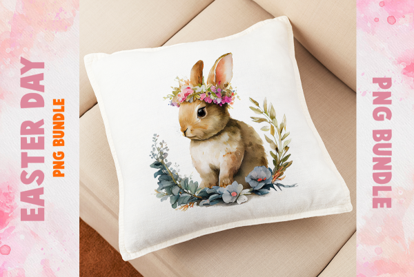 Bunny Bundle Easter Day, PNG Bundle