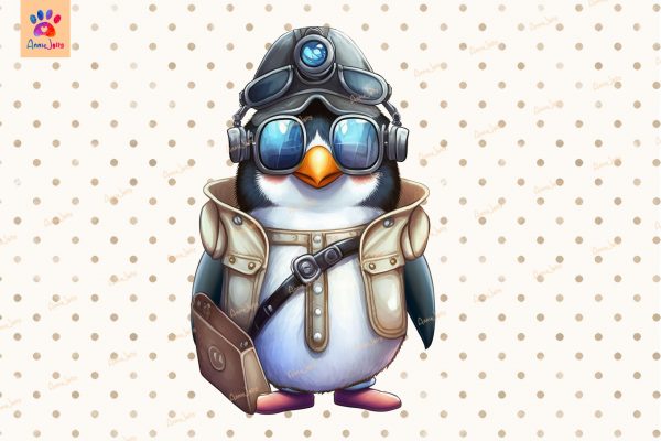 Cute Penguin Cliparts Bundle