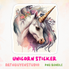 Unicorn Sticker Collection Bundle PNG