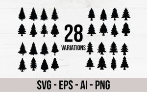 Christmas Tree Silhouette Bundle
