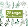 Hand Drawn Leaves Svg Bundle