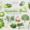 Fruit and Vegetables, Watercolor Bundle