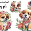 Dog Watercolor Clipart Bundle