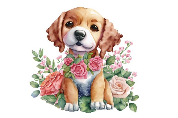 Dog Watercolor Clipart Bundle