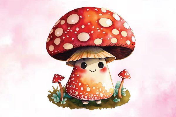 Chibi Amanita Muscaria Fly Agaric PNG