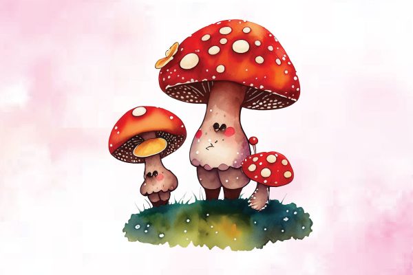 Chibi Amanita Muscaria Fly Agaric PNG