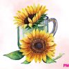 Sunflower Watercolor Clipart Bundle