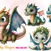 Cute Baby Dragon Sublimation Bundle