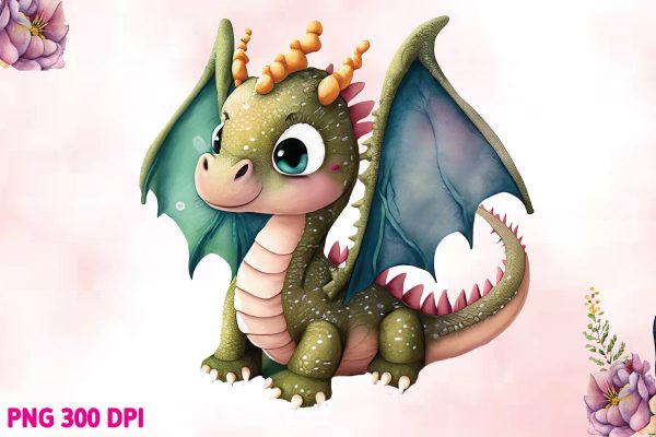 Cute Baby Dragon Sublimation Bundle