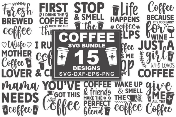 Coffee Lovers SVG Bundle