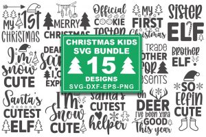 Christmas Kids SVG Bundle