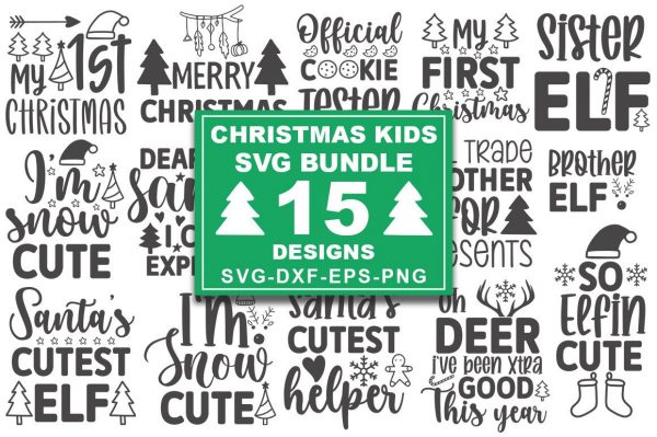 Christmas Kids SVG Bundle
