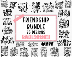Friendship Svg Bundle, Friends Svg, Best Friends Svg, Friendship svg, Svg files for cricut, Funny friends svg, Friendship quotes, Silhouette