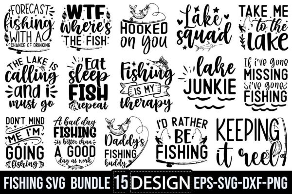 Fishing SVG Bundle