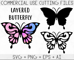 Butterfly SVG, Butterfly Bundle SVG Files, Butterfly SVG Layered, Butterfly Files for Cricut, Butterfly Clipart, Butterflies Svg