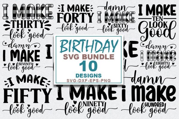 Birthday SVG Bundle