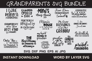 Grandparents SVG Bundle