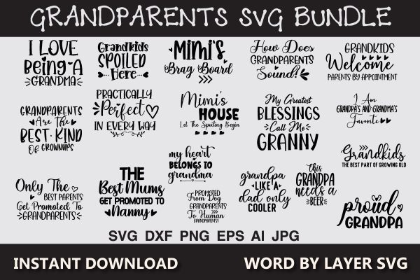 Grandparents SVG Bundle