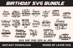 Birthday SVG Bundle