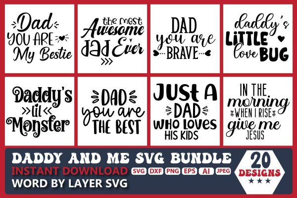 Daddy and Me SVG Bundle Vol.2
