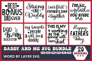 Daddy and Me SVG Bundle