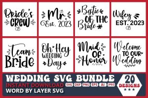 Wedding SVG Bundle Vol.11