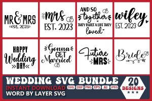 Wedding SVG Bundle Vol. 10